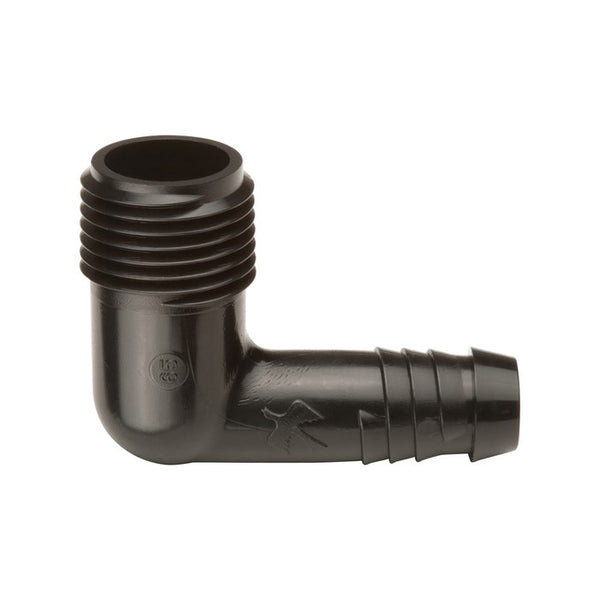RAINBIRD SBE050, 1/2 RAINBIRD SWING ELBOW, 1/2"MIPTXBARB FUNNY ELBOW product image